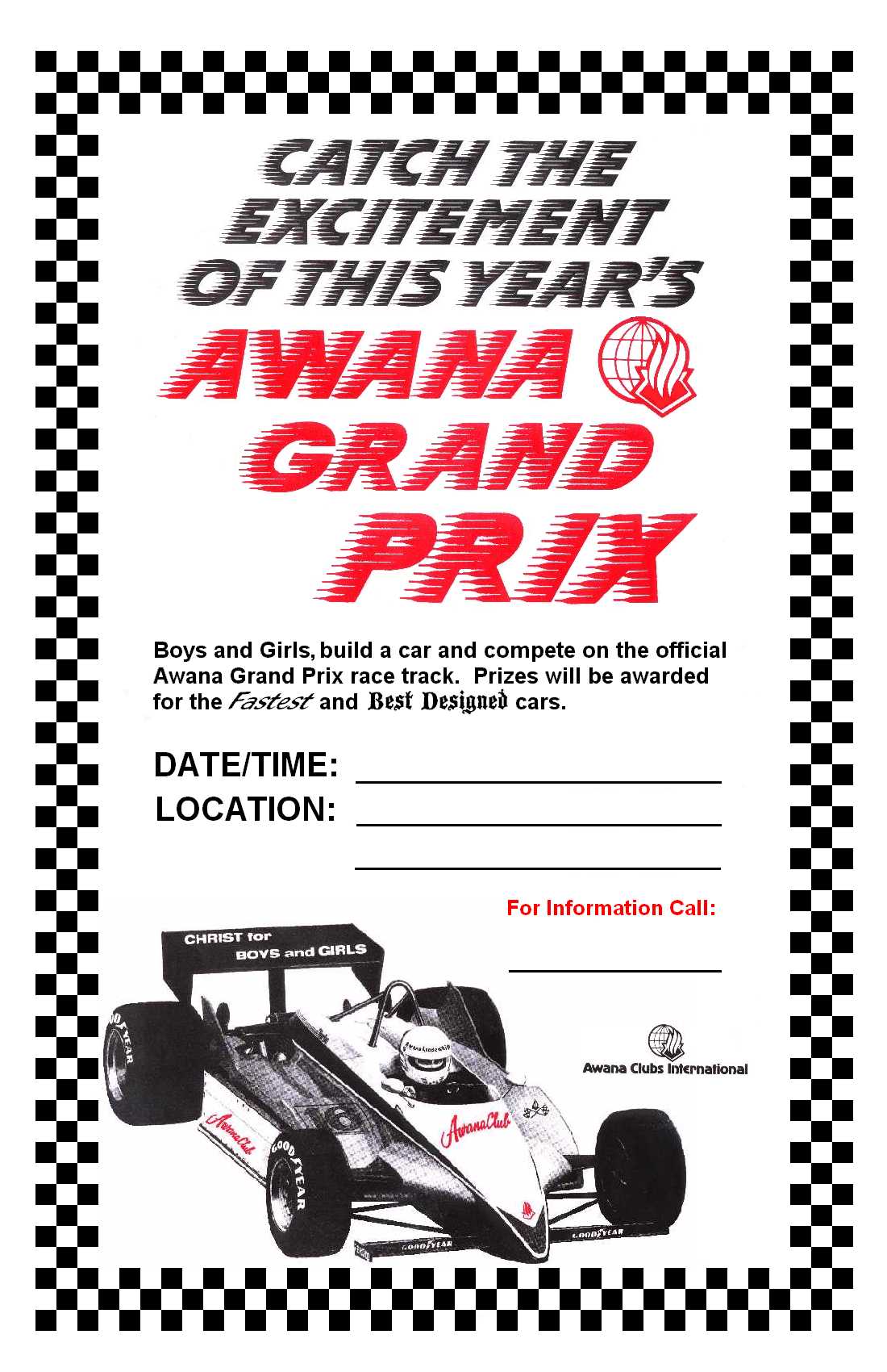 Awana Grand Prix Poster